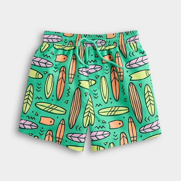 

Детский купальник с принтом Jumping Beans, Teal Surf Boards