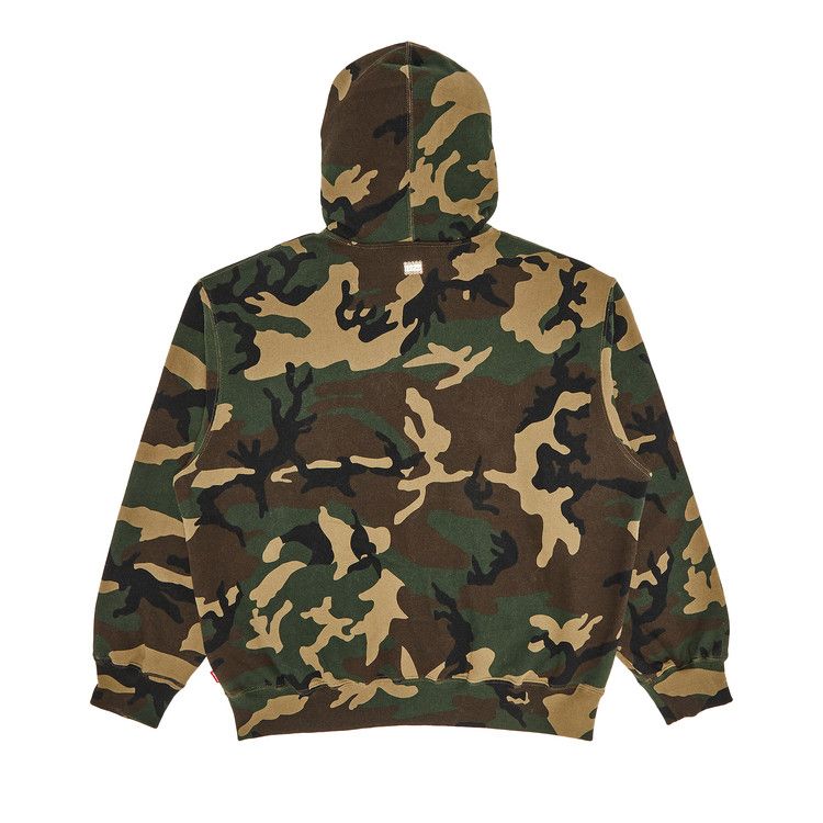 Толстовка Supreme x B.B. Simon Zip Up Hooded Sweatshirt, Woodland Camo — фото 2