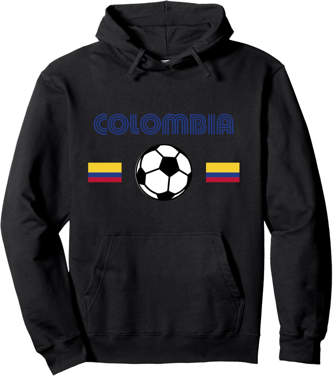 

Худи с символикой футбольного болельщика Columbia Soccer Fans 2023 Colombia, черный
