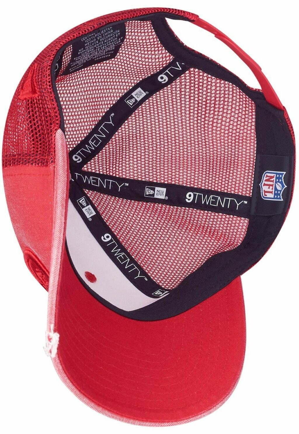 

Бейсболка 9TWENTY TRUCKER WASHEDLOOK NFL TEAMS New Era, красный