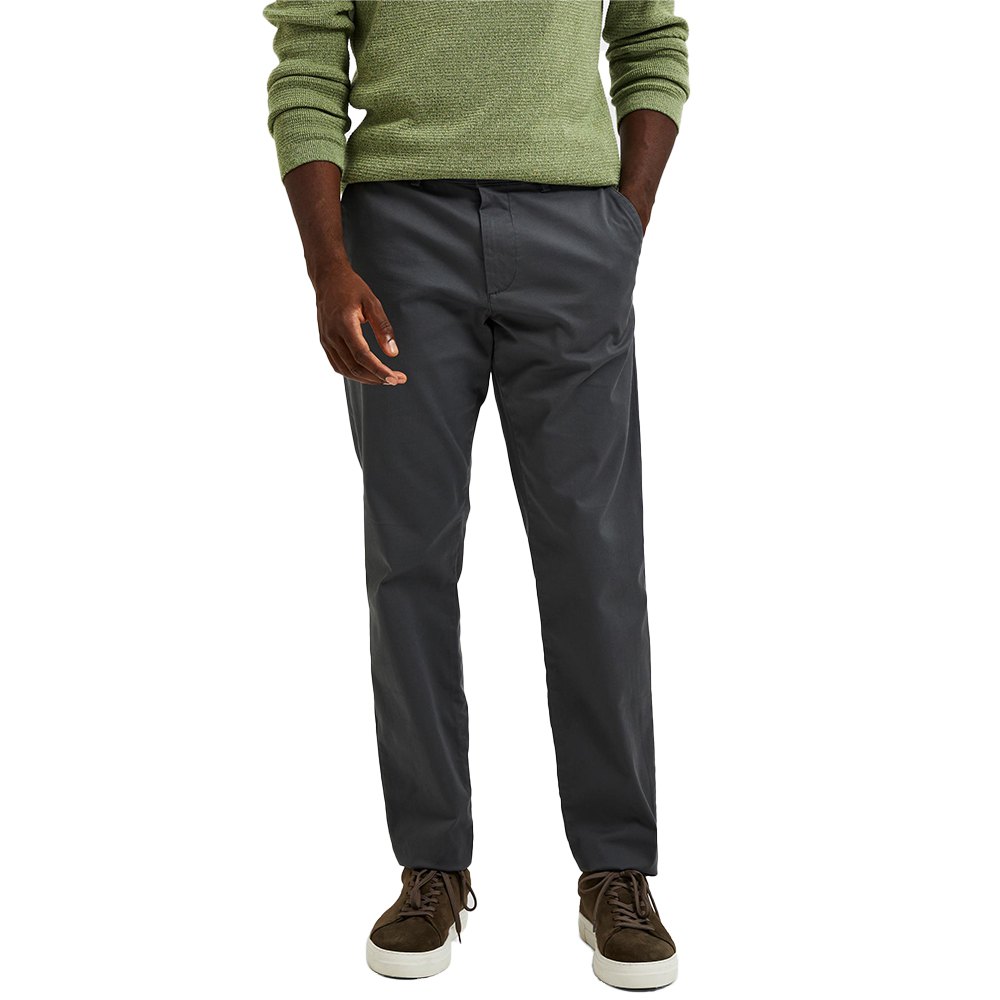 

Брюки Selected New Miles Slim Fit Chino, серый