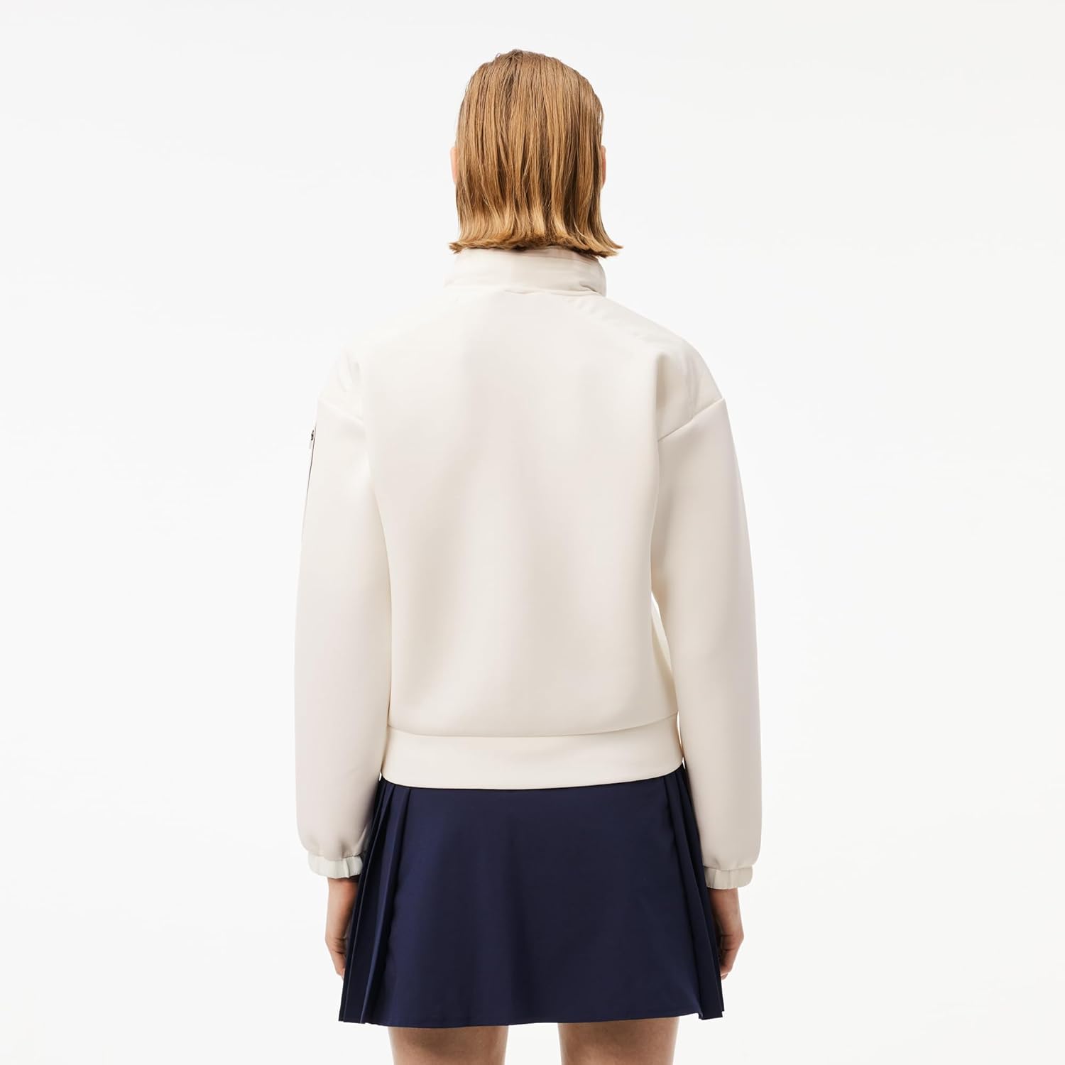 Толстовка спортивная женская Lacoste Sport Removable Sport Hoodie, Flour — фото 2