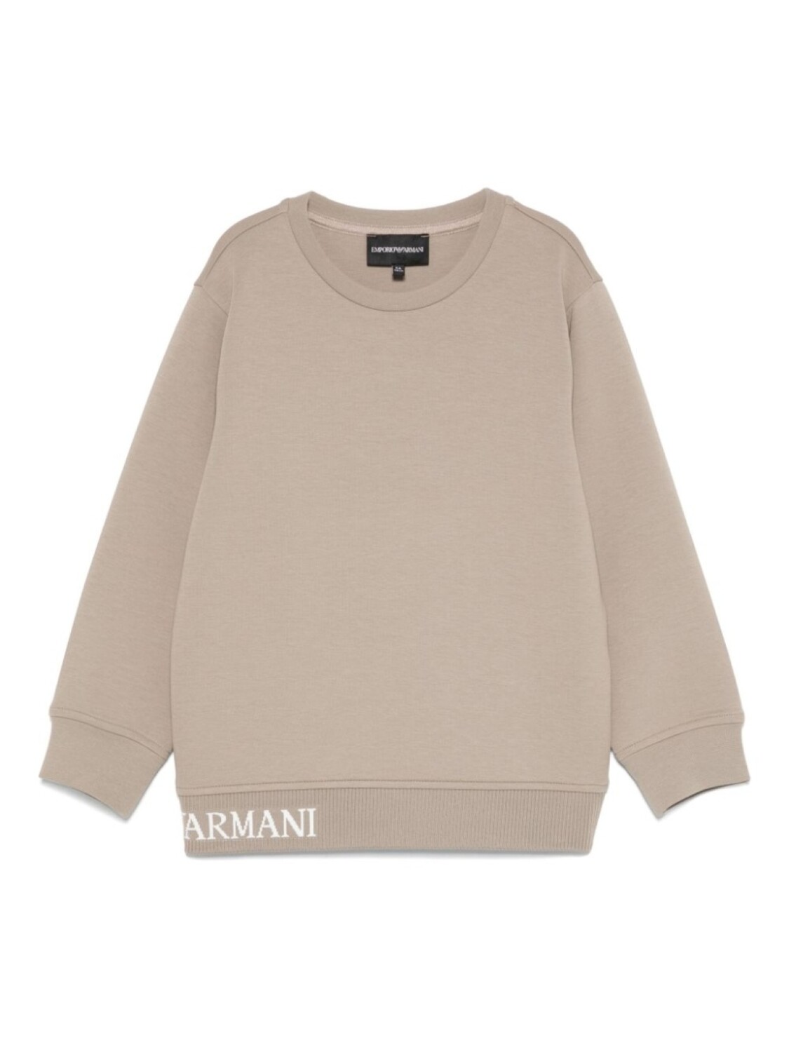 

Толстовка Emporio Armani Kids с жаккардовым логотипом, коричневый