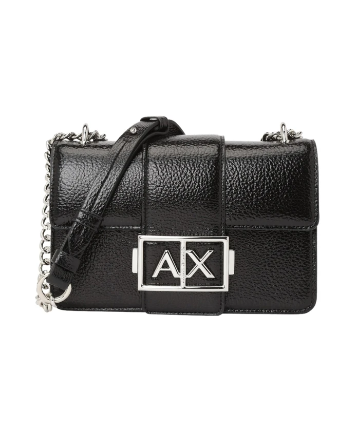 

Черная сумка через плечо с цепочкой. Armani Exchange, черный