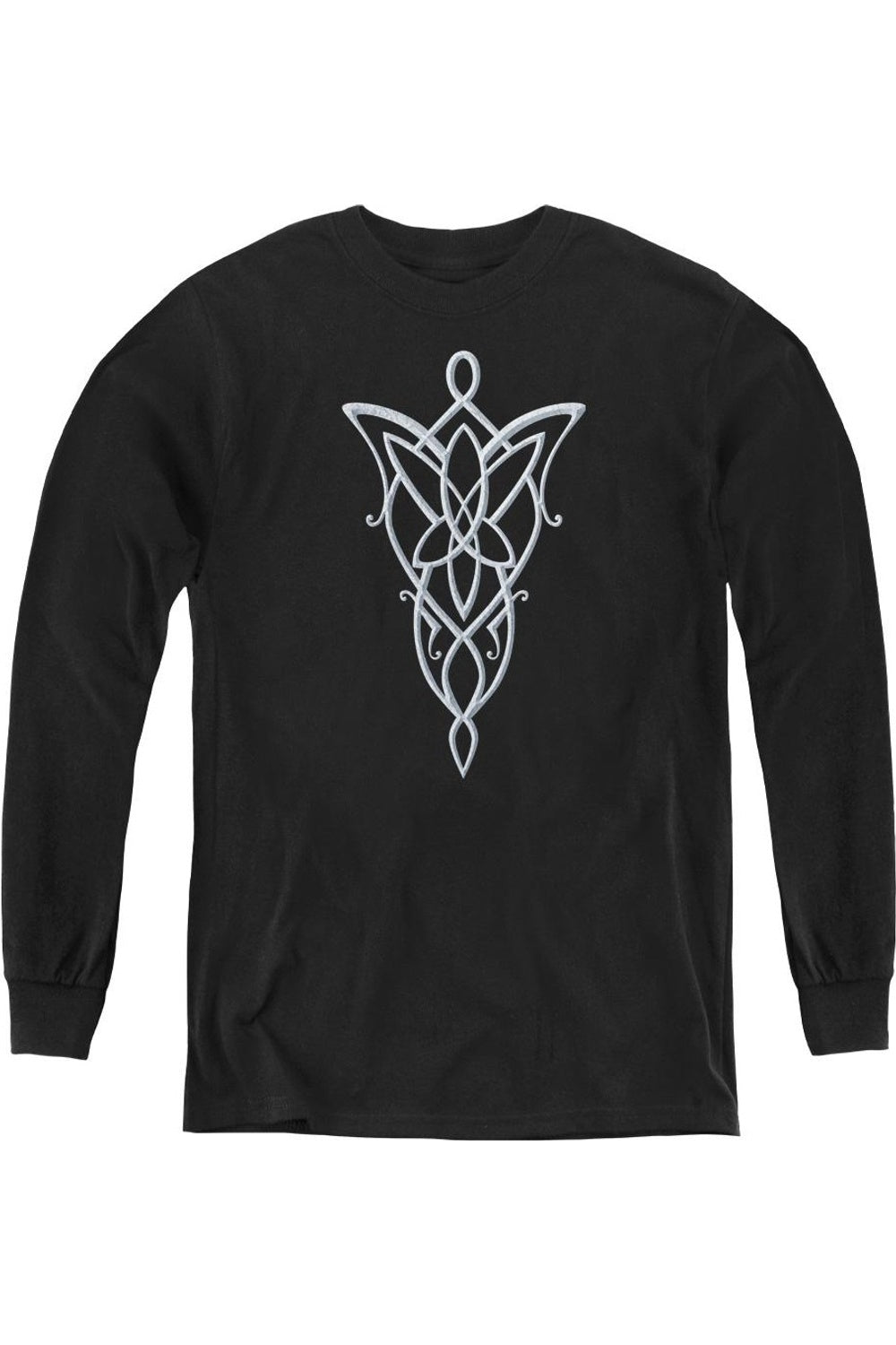 

Футболка с длинным рукавом для подростков "Кольцо Всевластья" с подвеской Арвен Gildan, черный