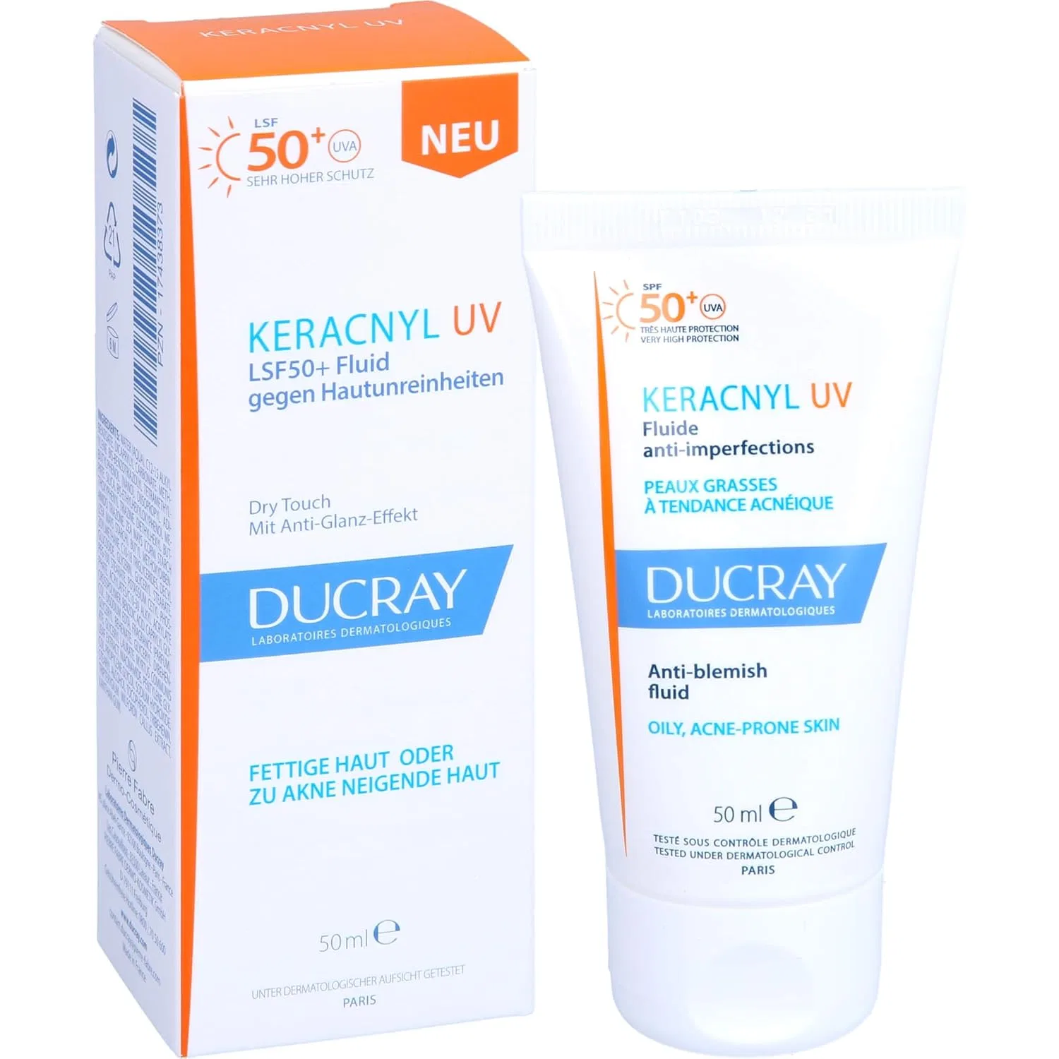 Флюид для лица Ducray Keracnyl UV SPF50, 50 мл Ducray — фото 3