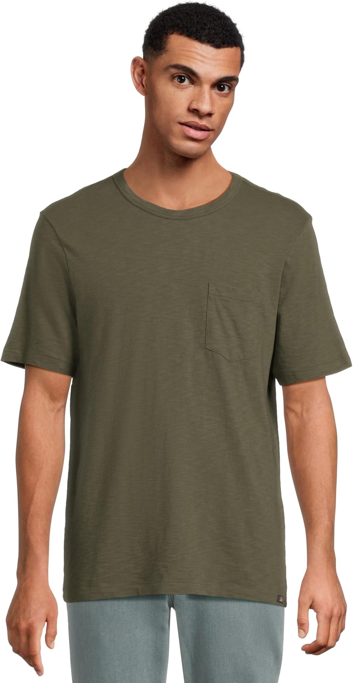 

Футболка Faherty Sunwashed Pocket Tee, цвет Fall Evergreen
