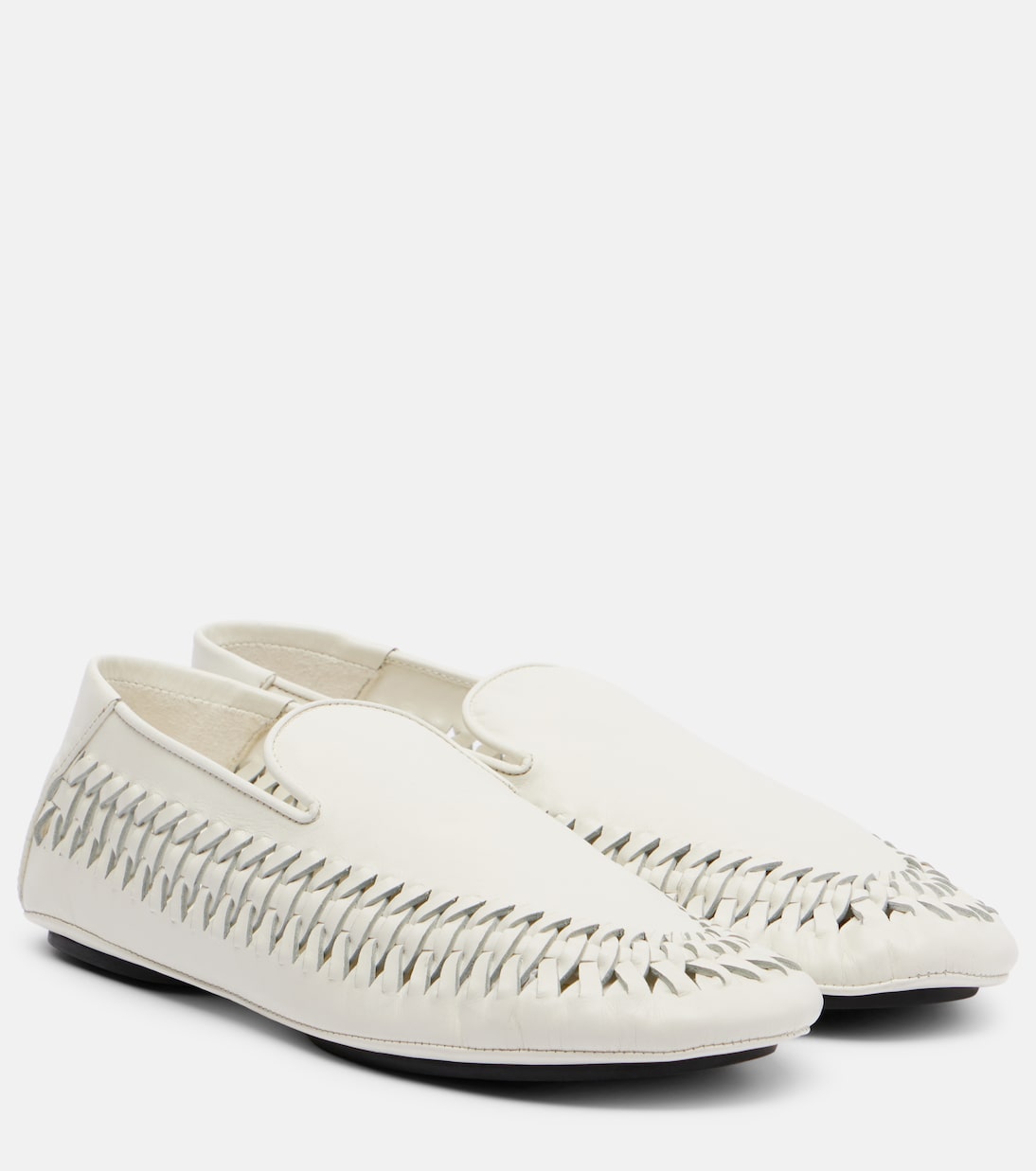 Лоферы из кожи уайп Proenza Schouler, экрю