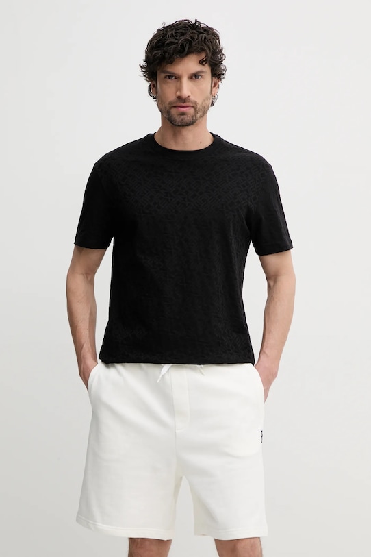 

Хлопковая футболка Armani Exchange, черный