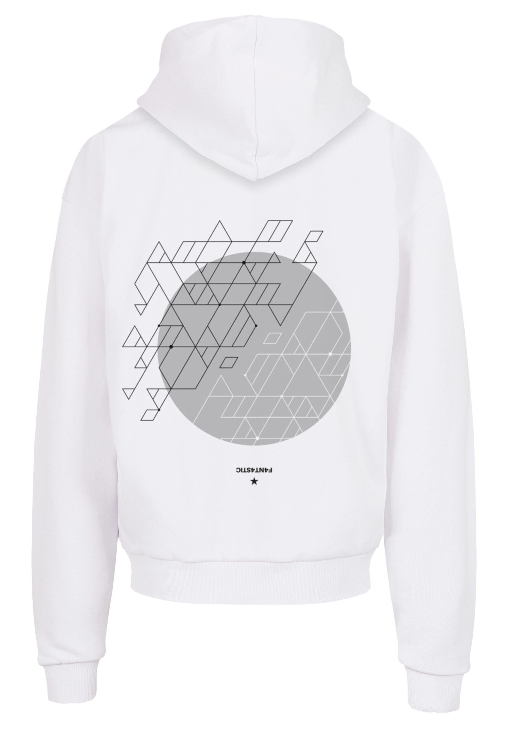 

Пуловер F4NT4STIC Ultra Heavy Hoodie Geometrics Grau, белый