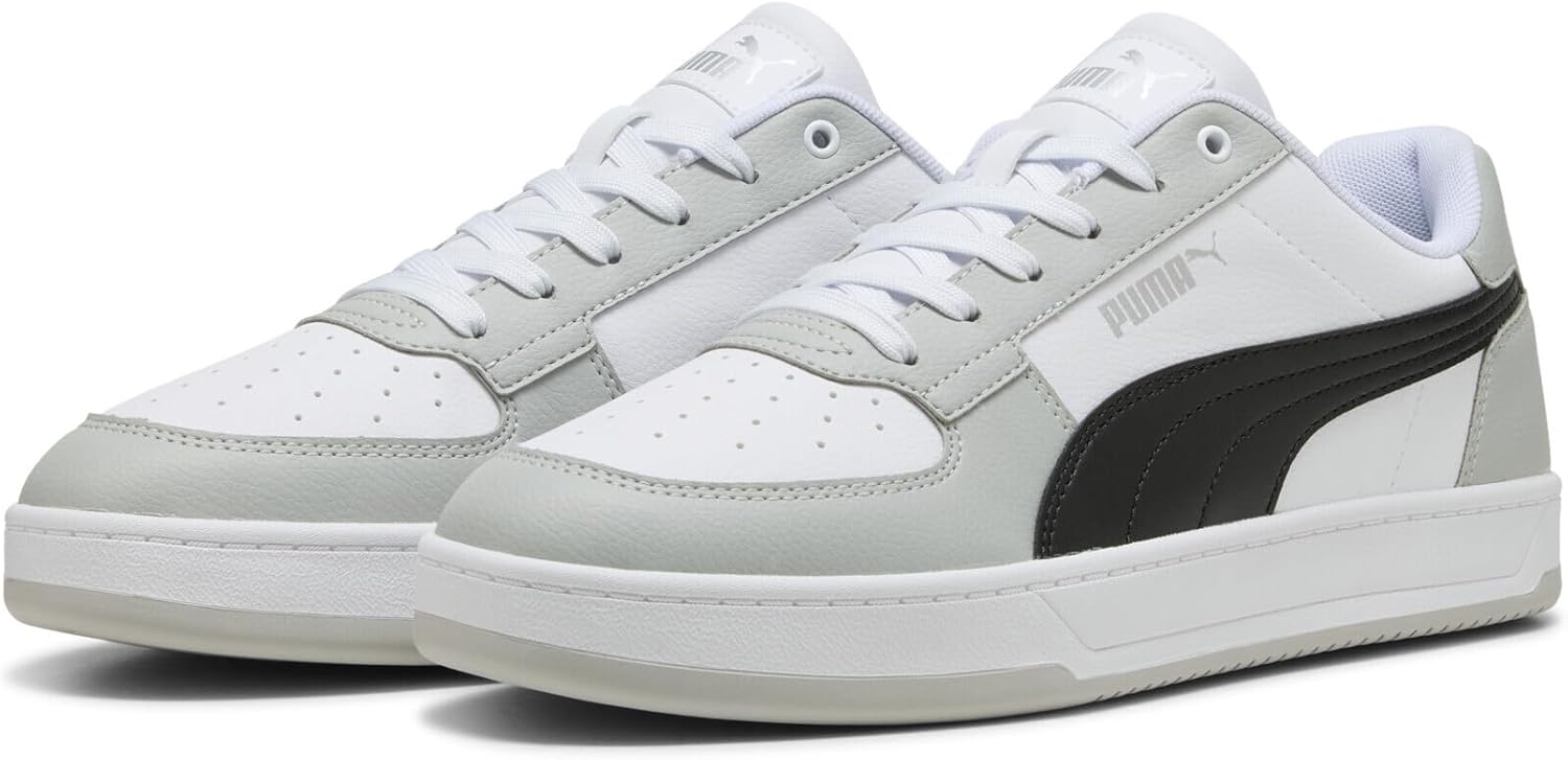 Кроссовки Puma Unisex-Adult Puma Caven 2.0, белый/черный/серый/светло-серый — фото 2