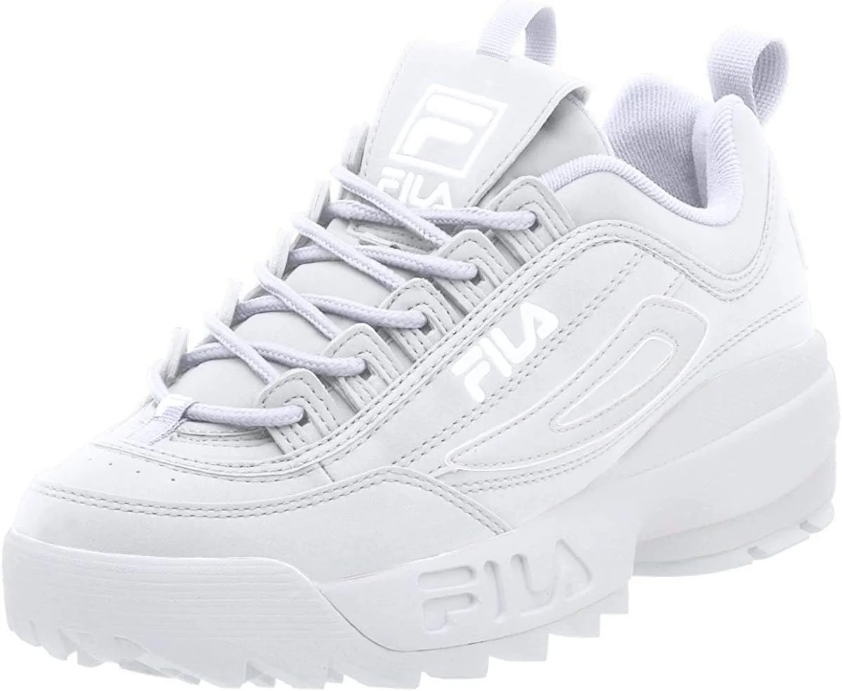 Детские кроссовки Fila Disruptor II Big Kids Unisex Kids Trainers, белый