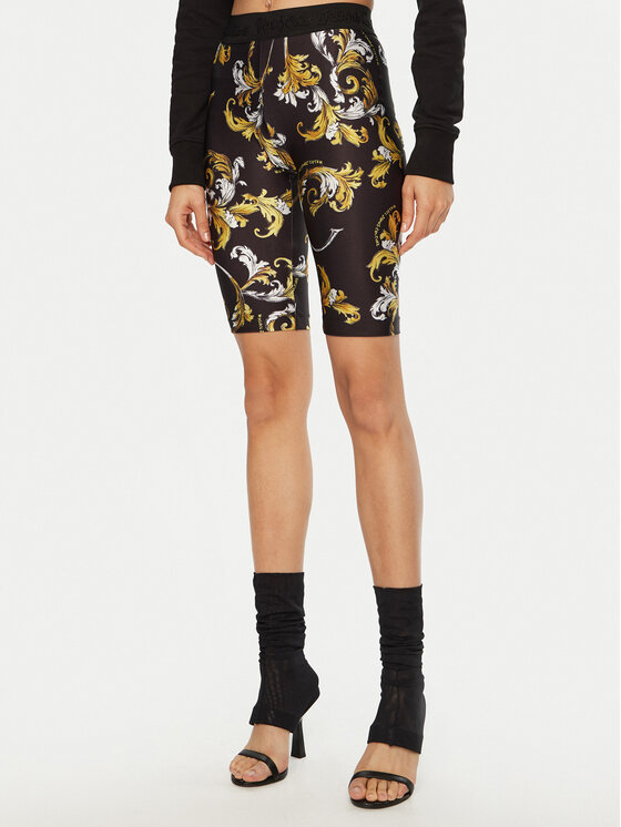 

Облегающие байкерские шорты 78HAC106 Versace Jeans Couture, черный