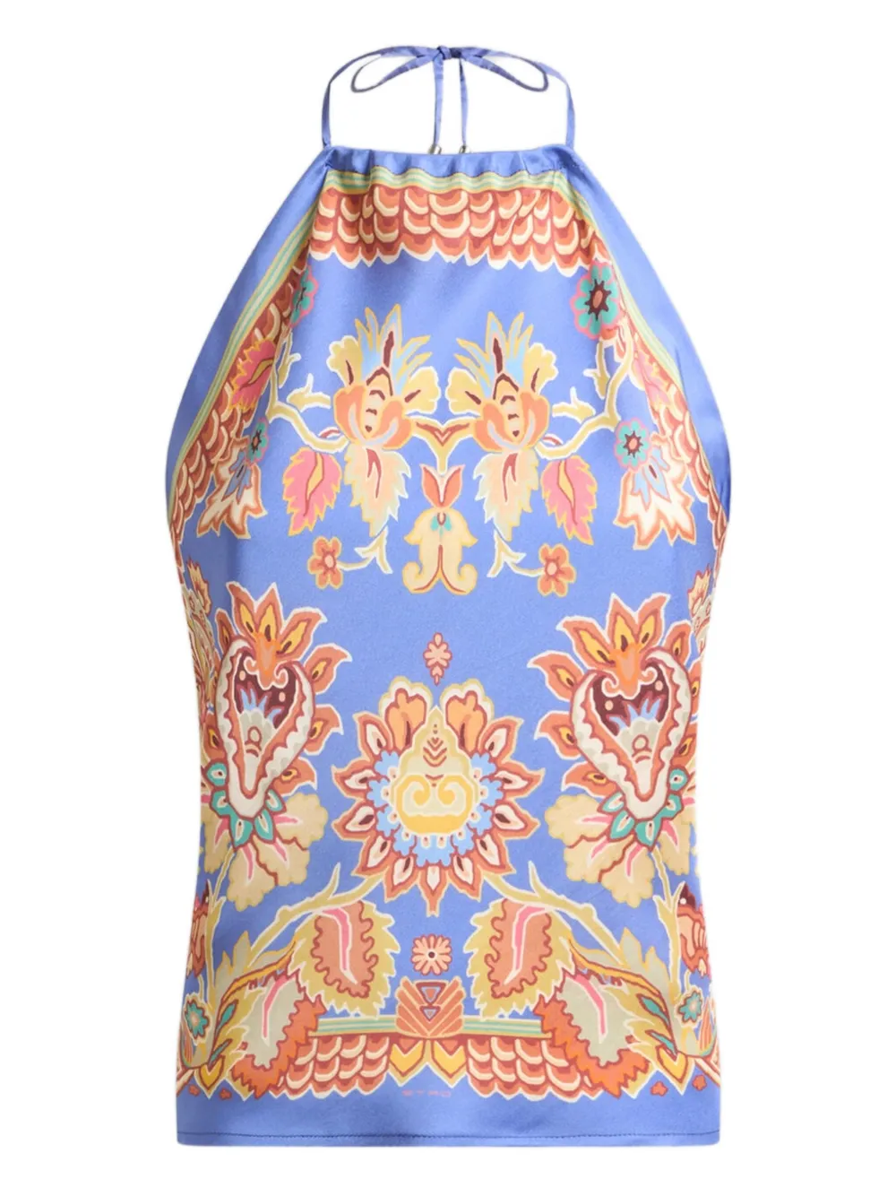 

Топ с принтом ETRO, синий