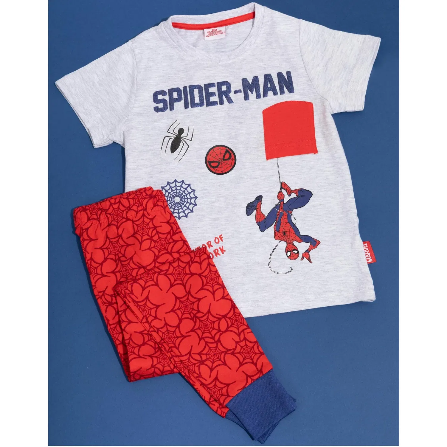 Пижама детская с коротким рукавом Marvel Spider-Man, красный — фото 2