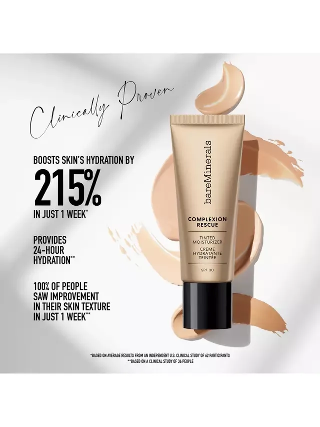 Увлажняющий тонирующий крем для лица COMPLEXION RESCUE SPF 30 bareMinerals, Desert 6 5 — фото 4