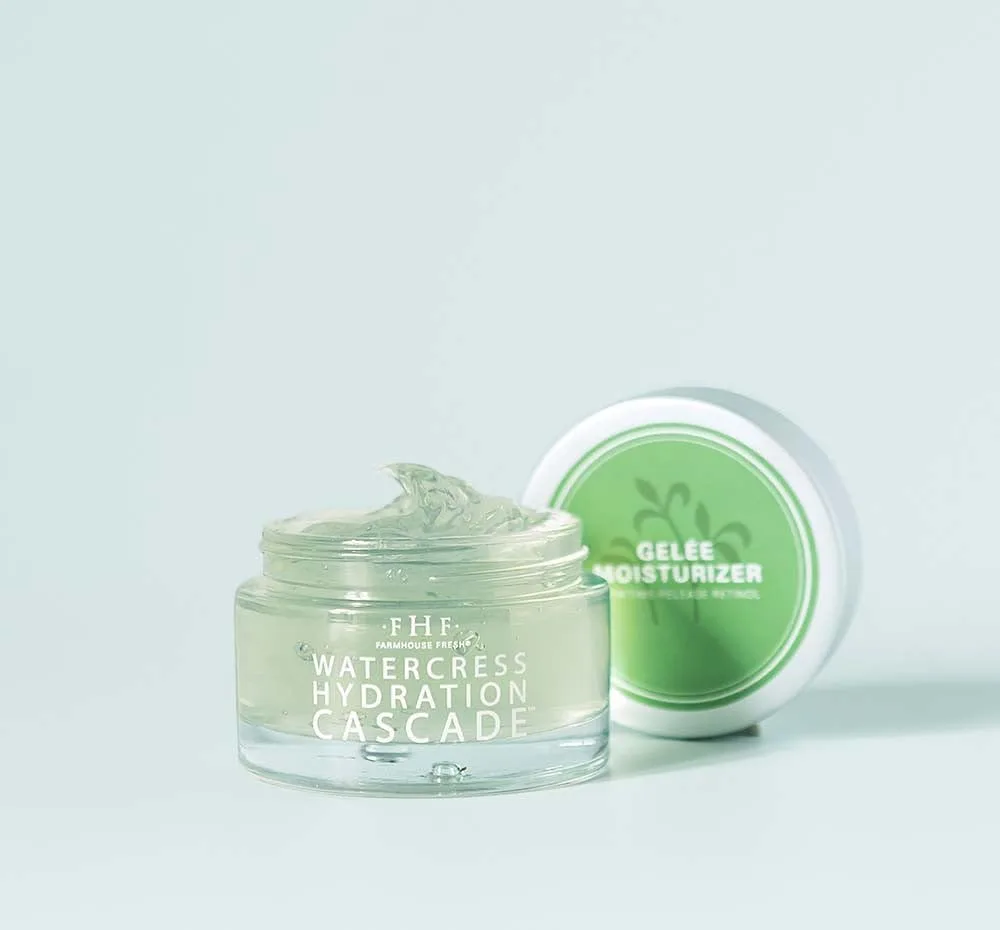 Маска для лица Farmhouse Fresh — Увлажняющий гель Watercress Hydration Cascade Gelée, ,7 жидких унций., blue