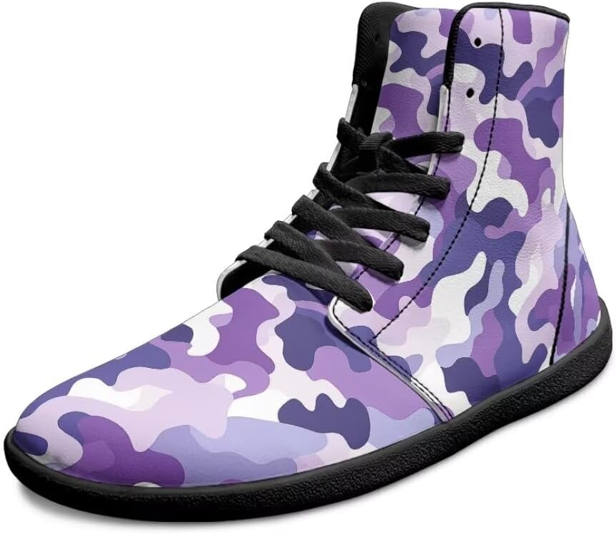 

Мужские рабочие кроссовки с камуфляжным принтом, высокие, легкие, с противоскользящей подошвой и нулевым перепадом высоты Getelinseng, белый