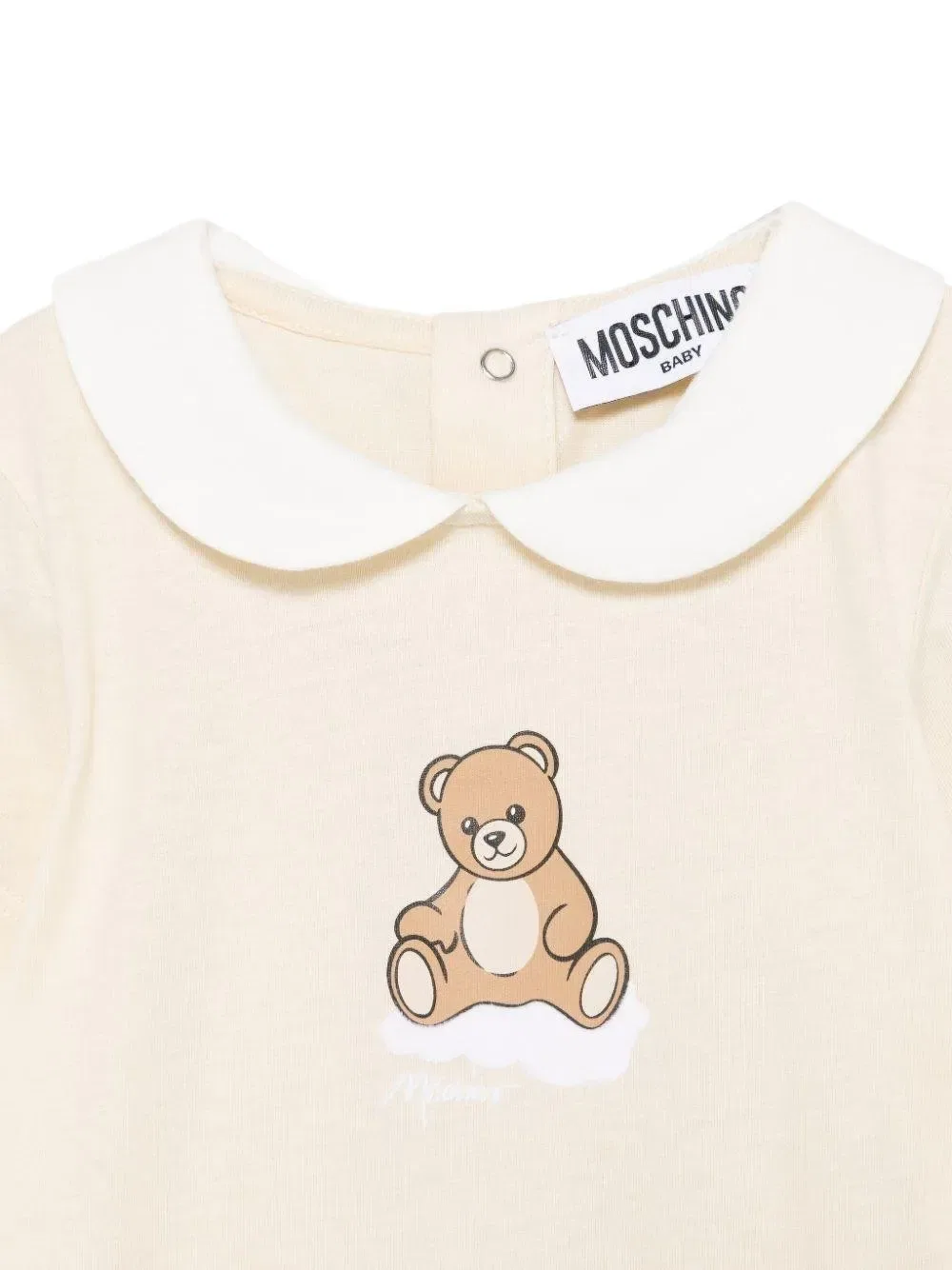 Короткие шорты с медвежьим принтом Moschino Kids, нейтральный — фото 3