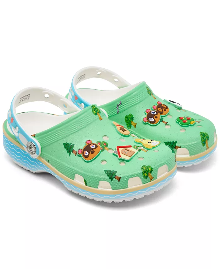 

Детские классические сандалии Animal Crossing от Finish Line Crocs, зеленый