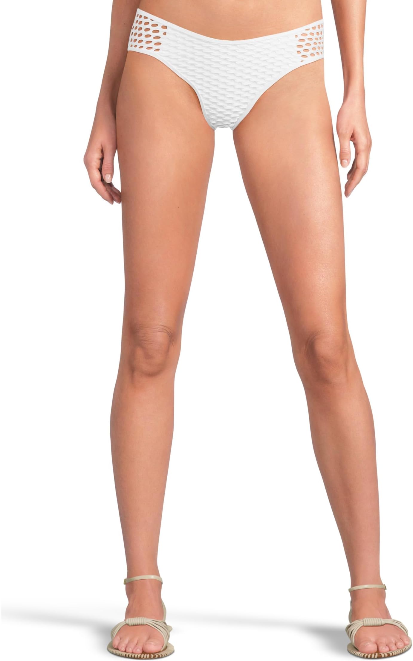 

Низ бикини BECCA Castaway Adela Textured Hipster Bottom, белый