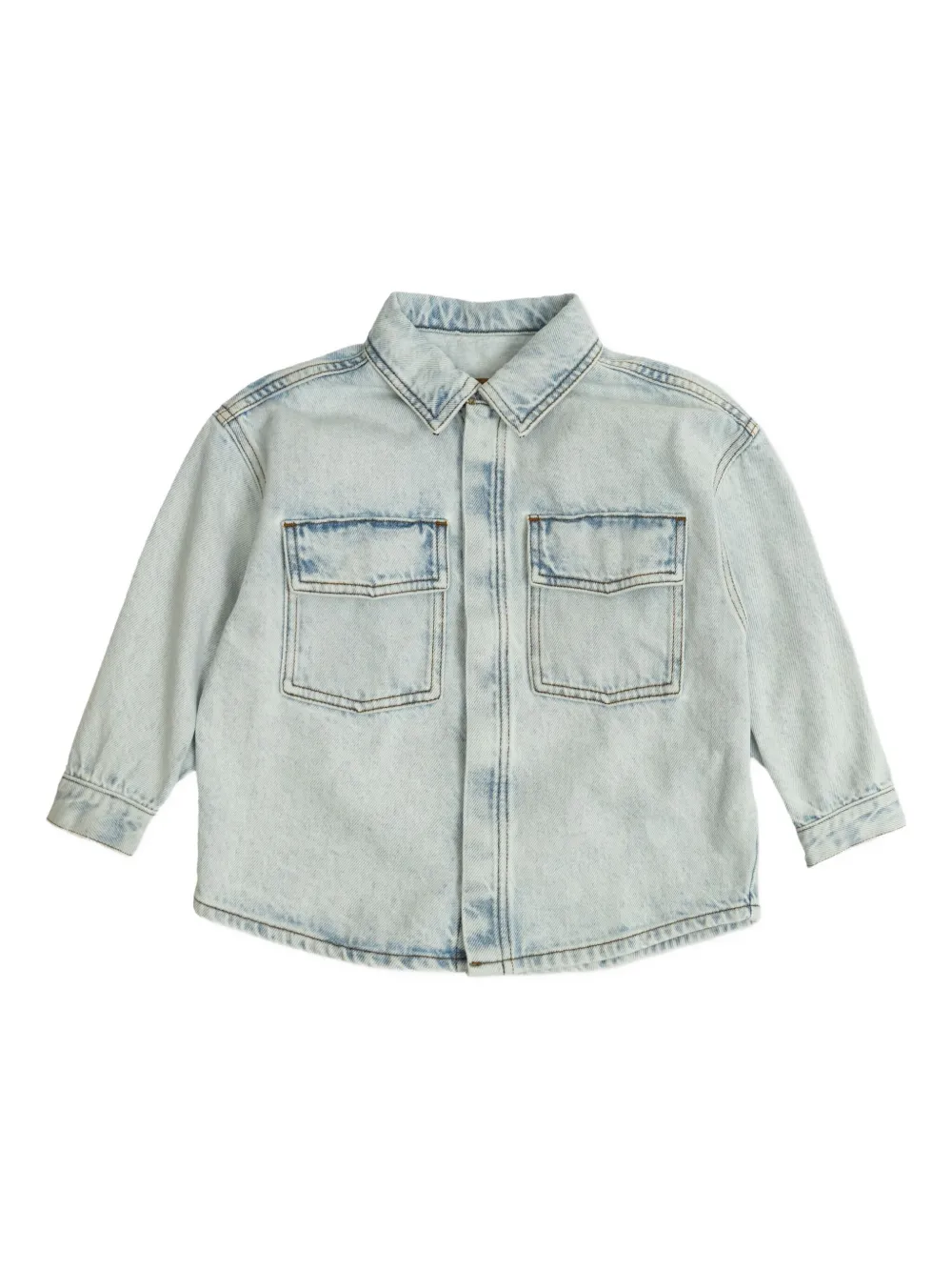 

Джинсовая рубашка Joybird с двумя карманами American Vintage Kids, синий