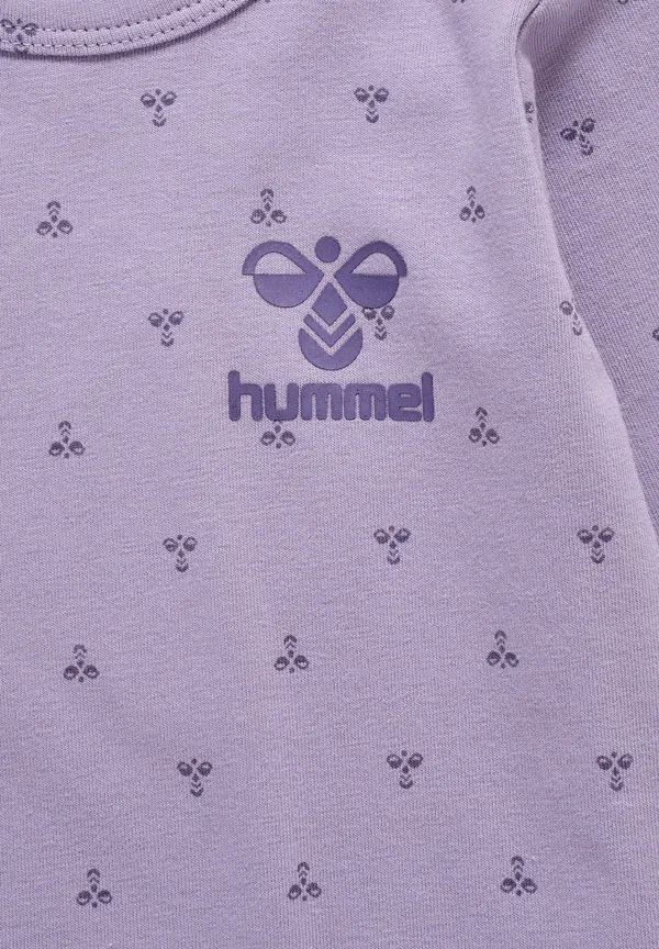 Боди с длинным рукавом Hummel Beesy, лавандово-серый — фото 3