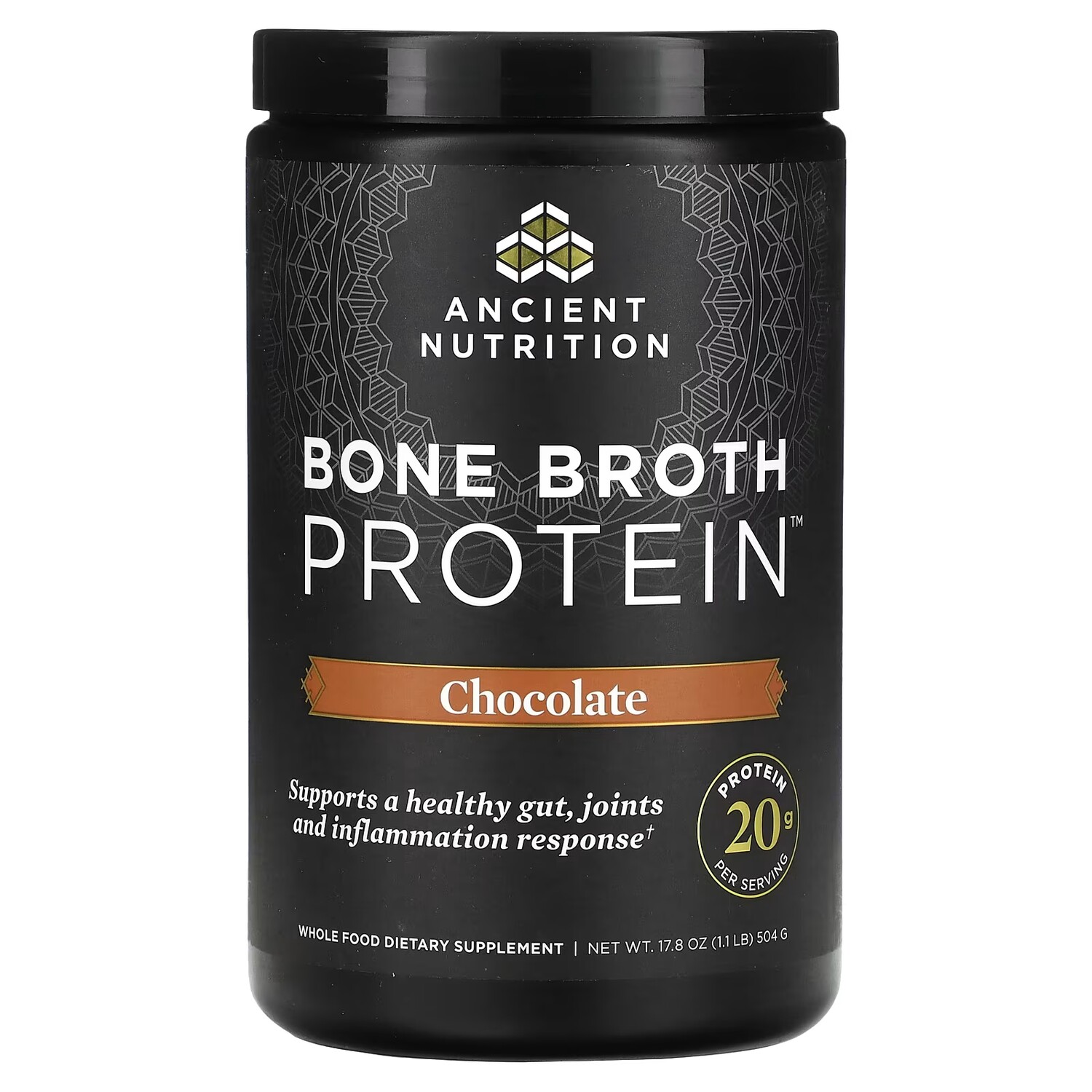 

Протеиновый шоколад Ancient Nutrition, 504 г