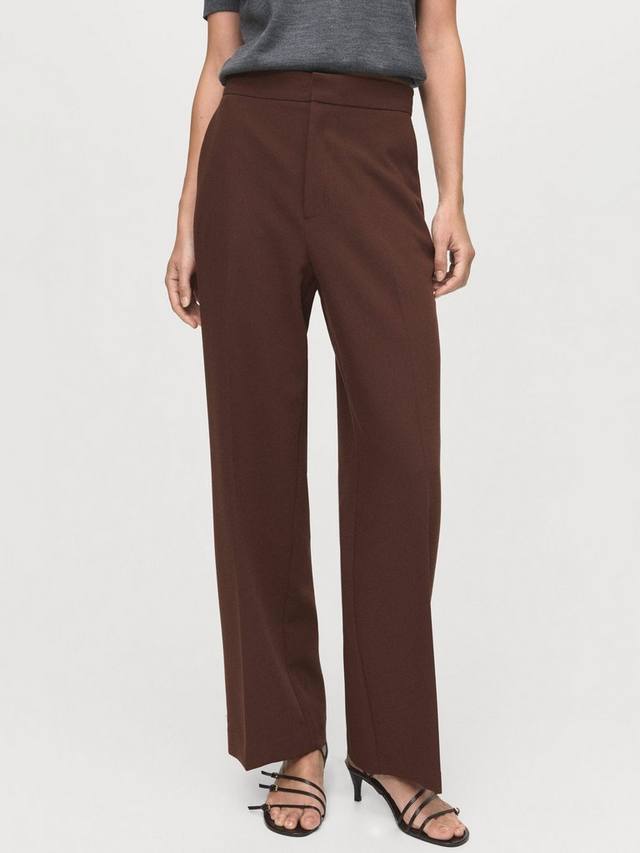 

Брюки Pol High Rise Tailored Mango, Dark Brown
