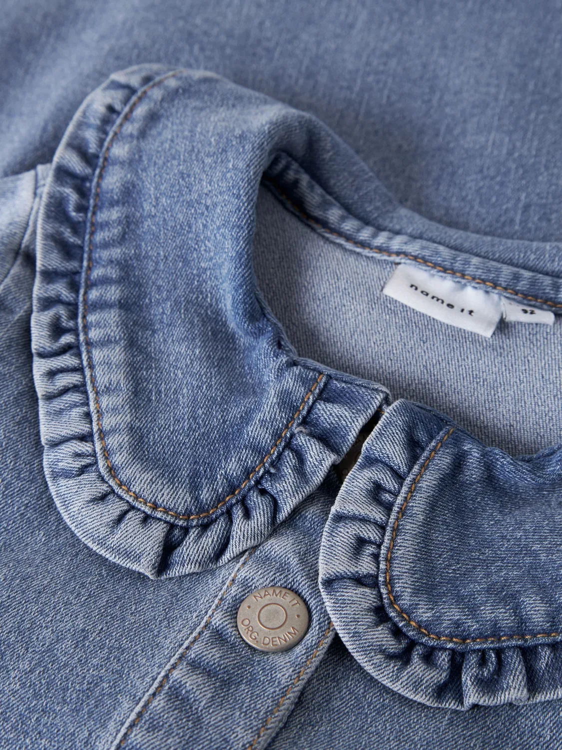 Платье джинсовое, Name it, medium blue denim — фото 4