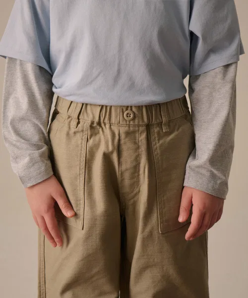 Детские брюки MUSINSA STANDARD KIDS из сатина — фото 4