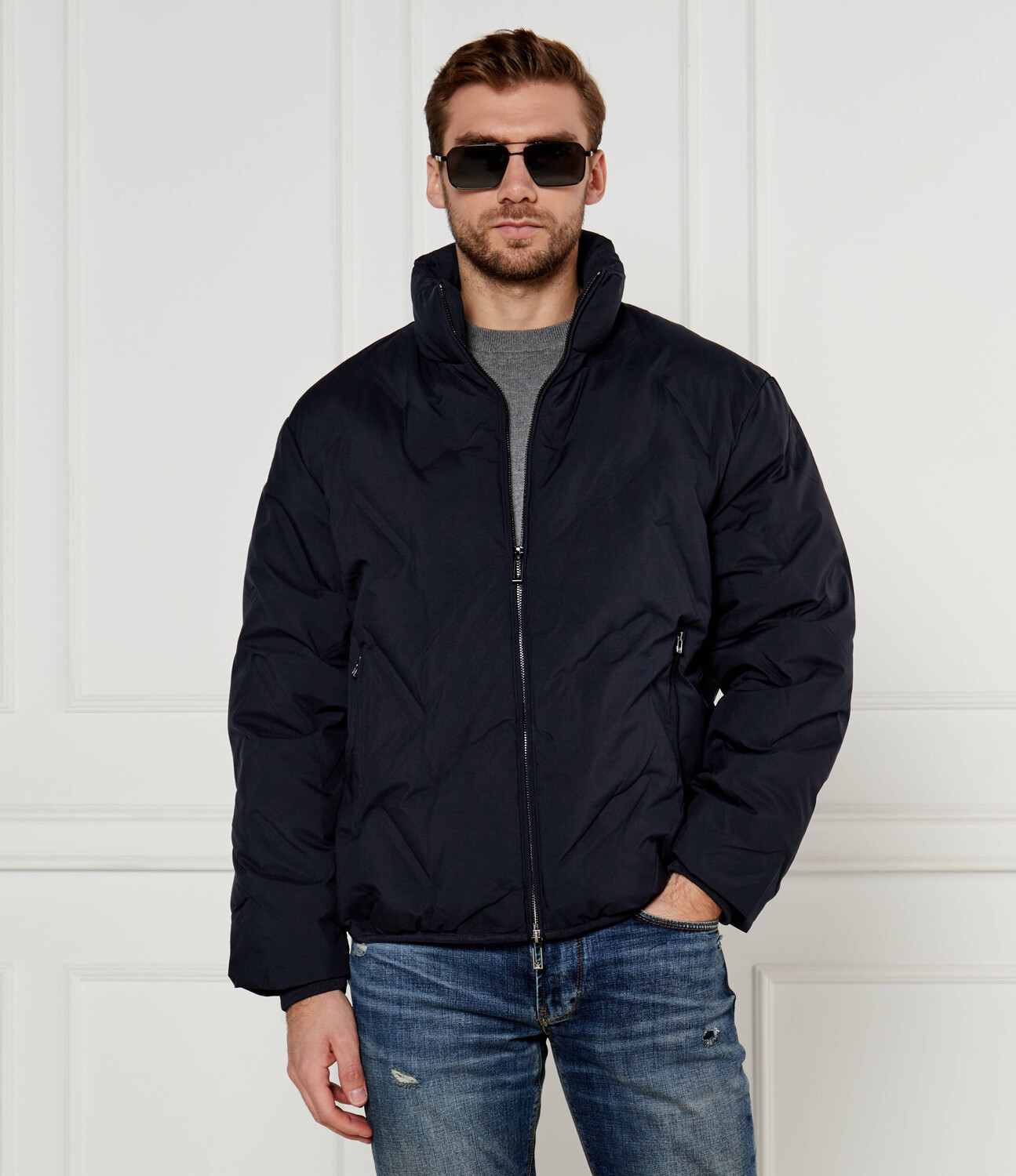 

Куртка Emporio Armani Regular Fit, темно-синий