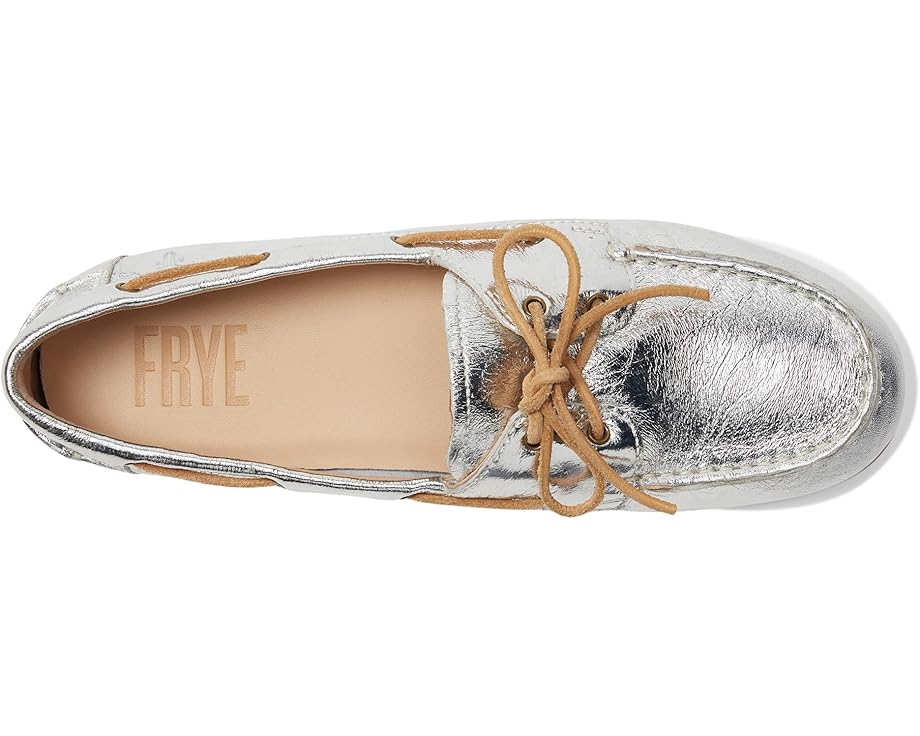 Лоферы Frye Naya Boat Shoes, серебряный — фото 2