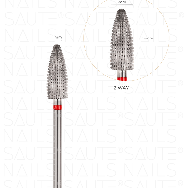 

Фреза твердосплавная двухсторонняя для обработки массы СН03, 1 шт. Saute Nails