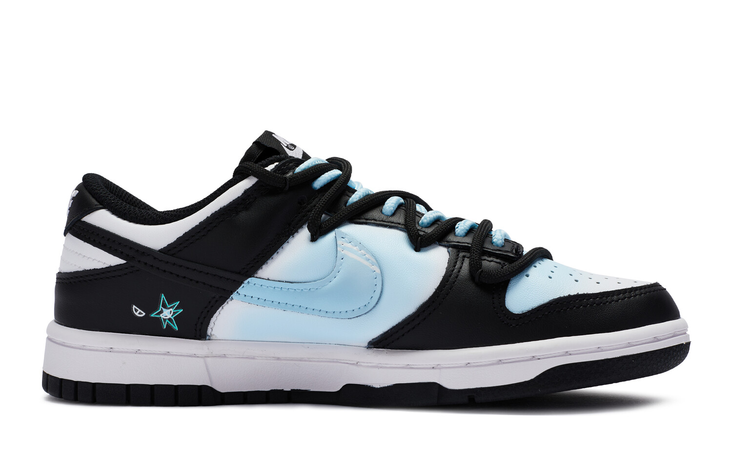 

Кроссовки для скейтбординга Dunk женские низкие черные/синие Nike, Черный, Кроссовки для скейтбординга Dunk женские низкие черные/синие Nike