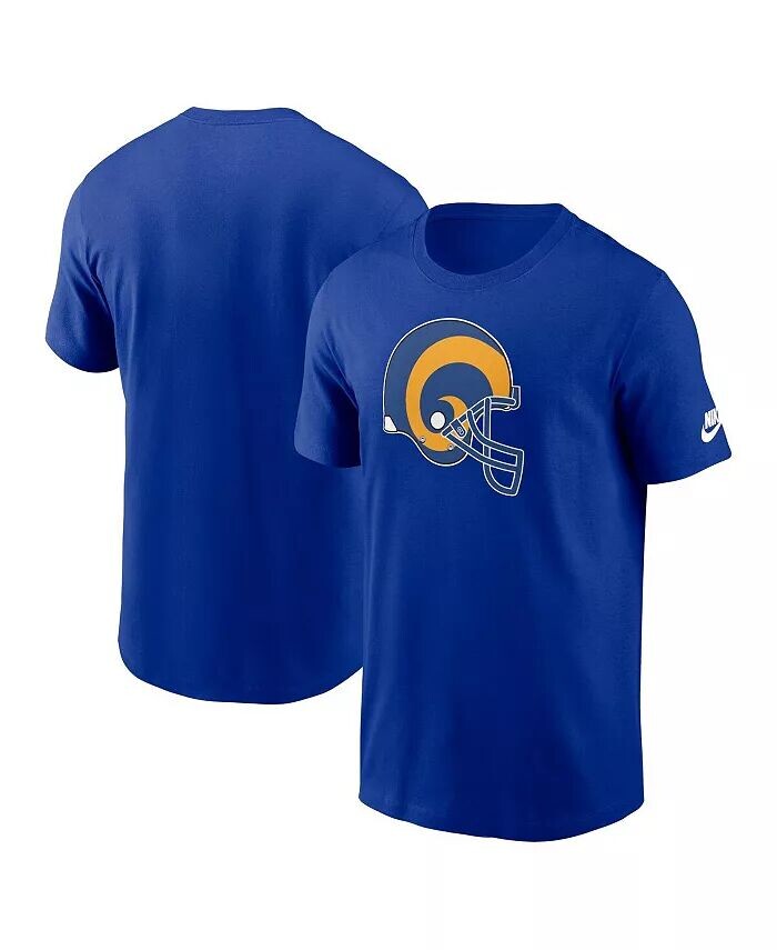 

Мужская футболка с логотипом Royal Los Angeles Rams Rewind Essential Nike, синий