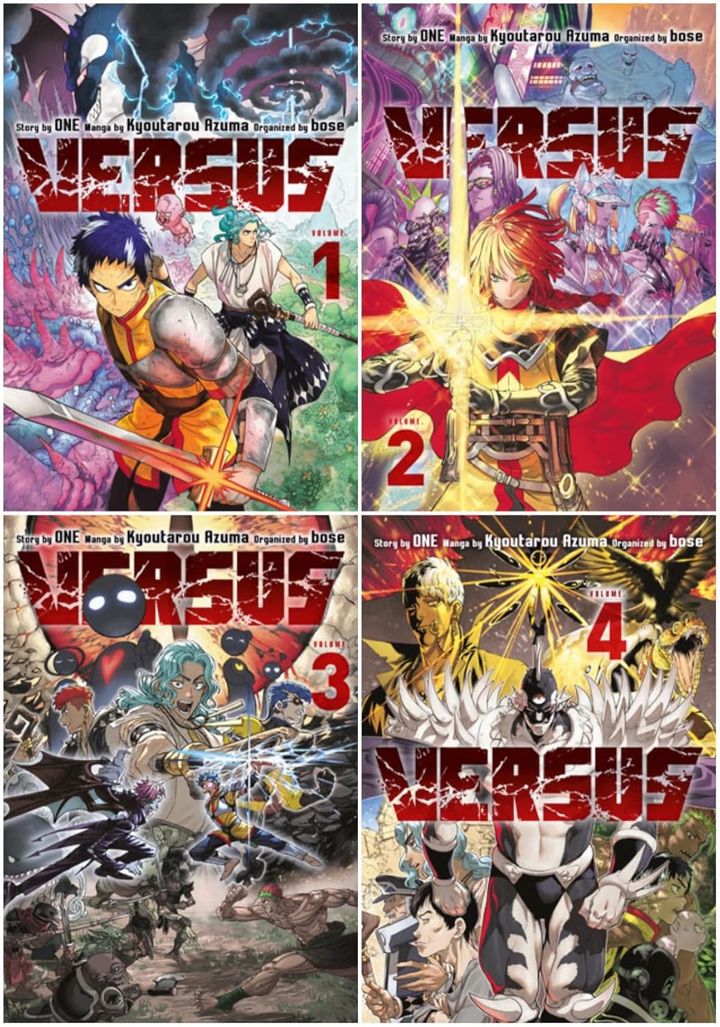 

Versus Manga Series 4-Book Collection Set (Book 1 to 4) - Action-Packed Graphic Novel Adventure Saga (Square Enix Books)