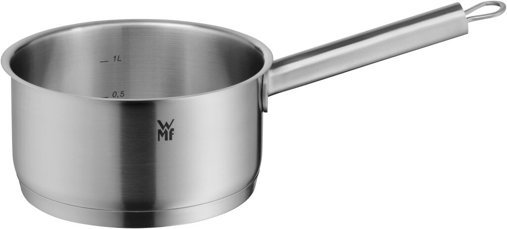 

Кастрюля WMF Comfort Line 16 см без крышки, маленькая кастрюля 1,4 л, индукционный молочник, матовая нержавеющая сталь Cromargan, масштабируемая, штабелируемая, без покрытия