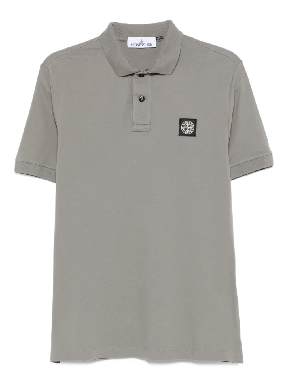 

Рубашка-поло с нашивкой-логотипом Stone Island, серый