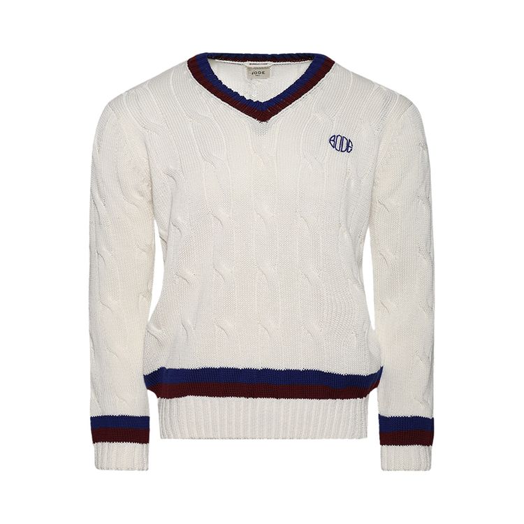

Свитер Bode Tennis Sweater 'Cream', белый