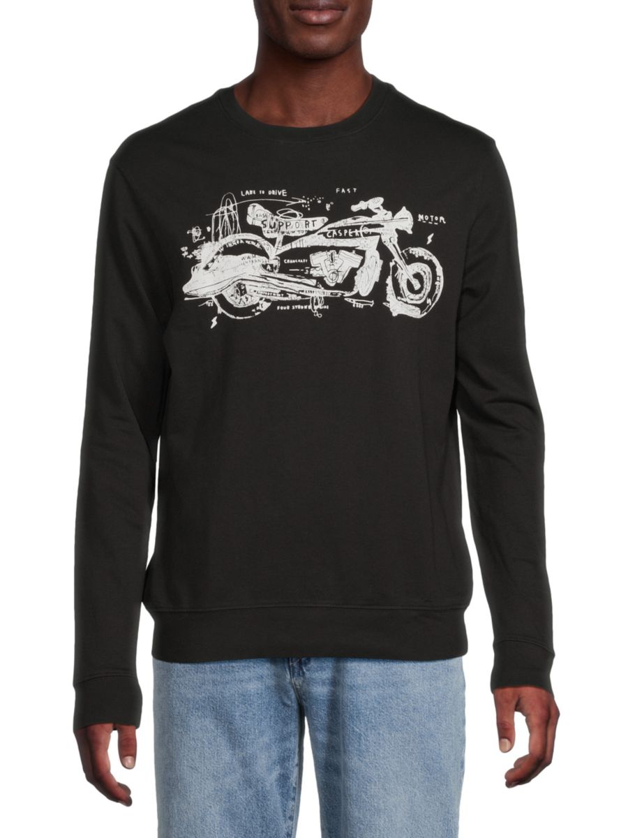 

Футболка с длинным рукавом с принтом Street Rider Robert Graham, черный