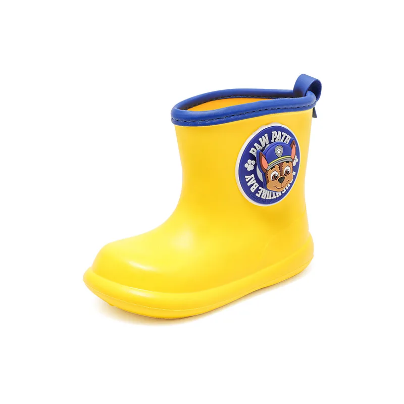 Детские непромокаемые дождевые туфли с противоскользящей подошвой PAW PATROL, Yellow Chase