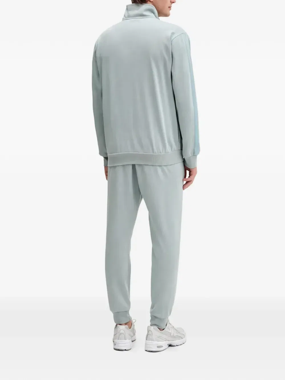 Спортивная куртка с полосками и логотипом Adidas, зеленый — фото 3