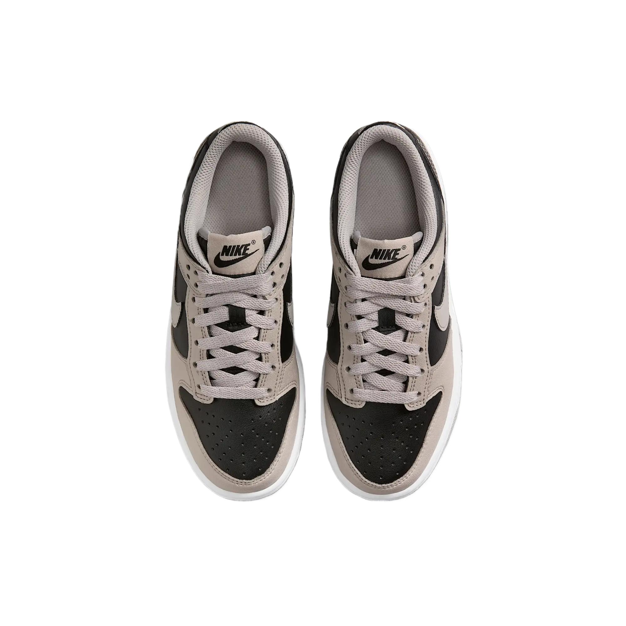 Nike Dunk Low детские повседневные кроссовки Preppy Gray White Black для подростков — фото 4