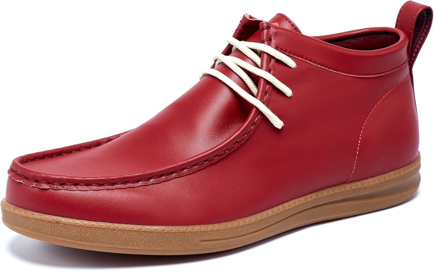 

Мужские и женские ботинки Чакка с шнуровкой, низкие, удобные, повседневные для ходьбы, с поддержкой свода стопы, оксфордские, противоскользящие, износостойкие, для походов на улице Peileg, красный