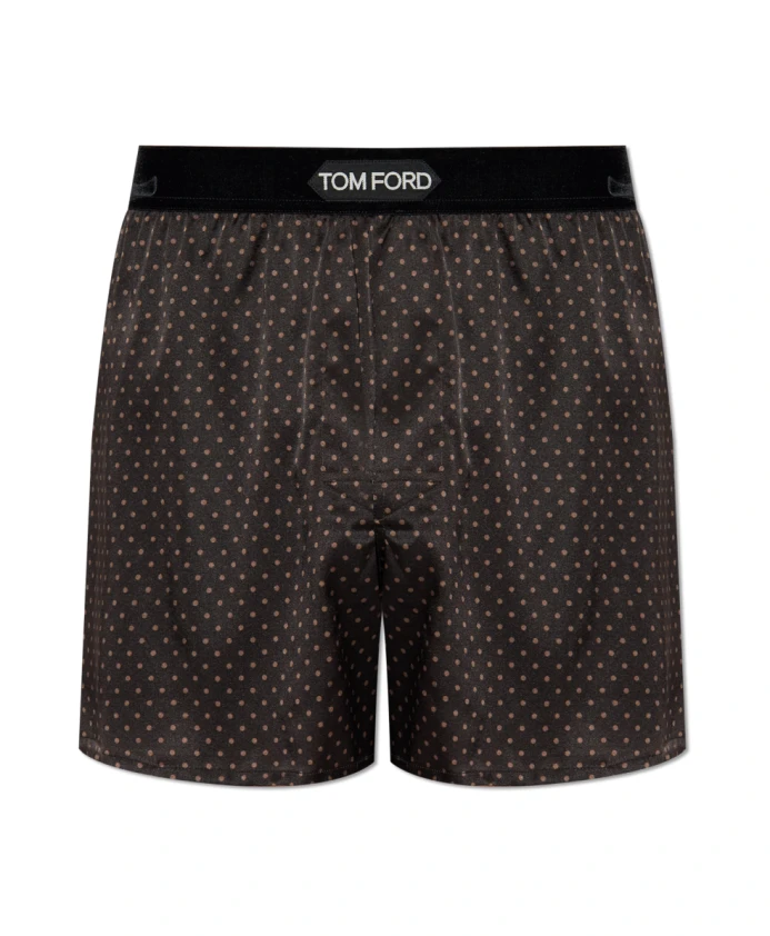 

Шелковые боксерские шорты Tom Ford, коричневый