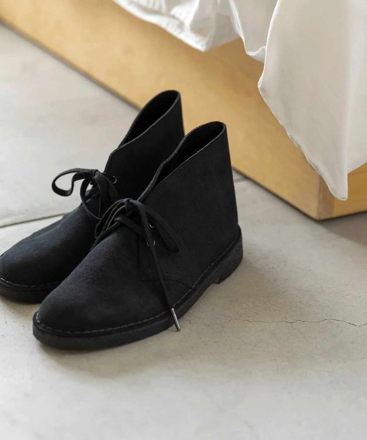 Ботинки дезертные Clarks темно-синий — фото 2