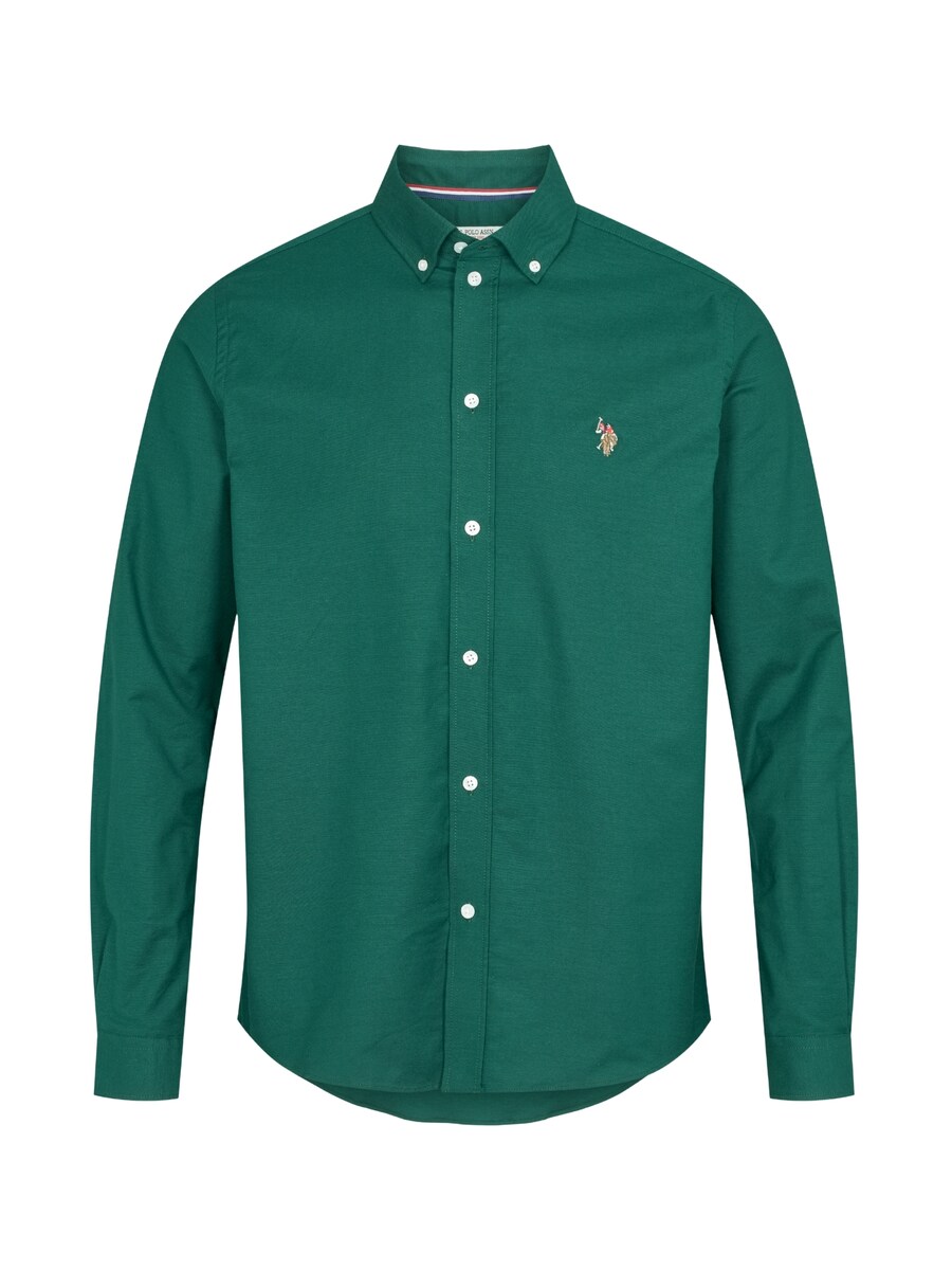 

Рубашка на пуговицах классического кроя U.S. POLO ASSN. Calvert, изумрудный