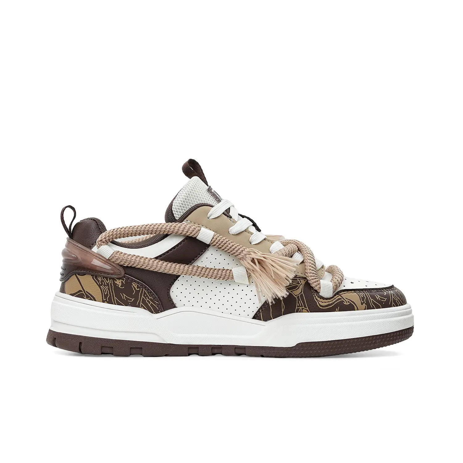 

Кроссовки Foot King/KFT Skateboarding Shoes Men Low-top, цвет Vintage deep coffee