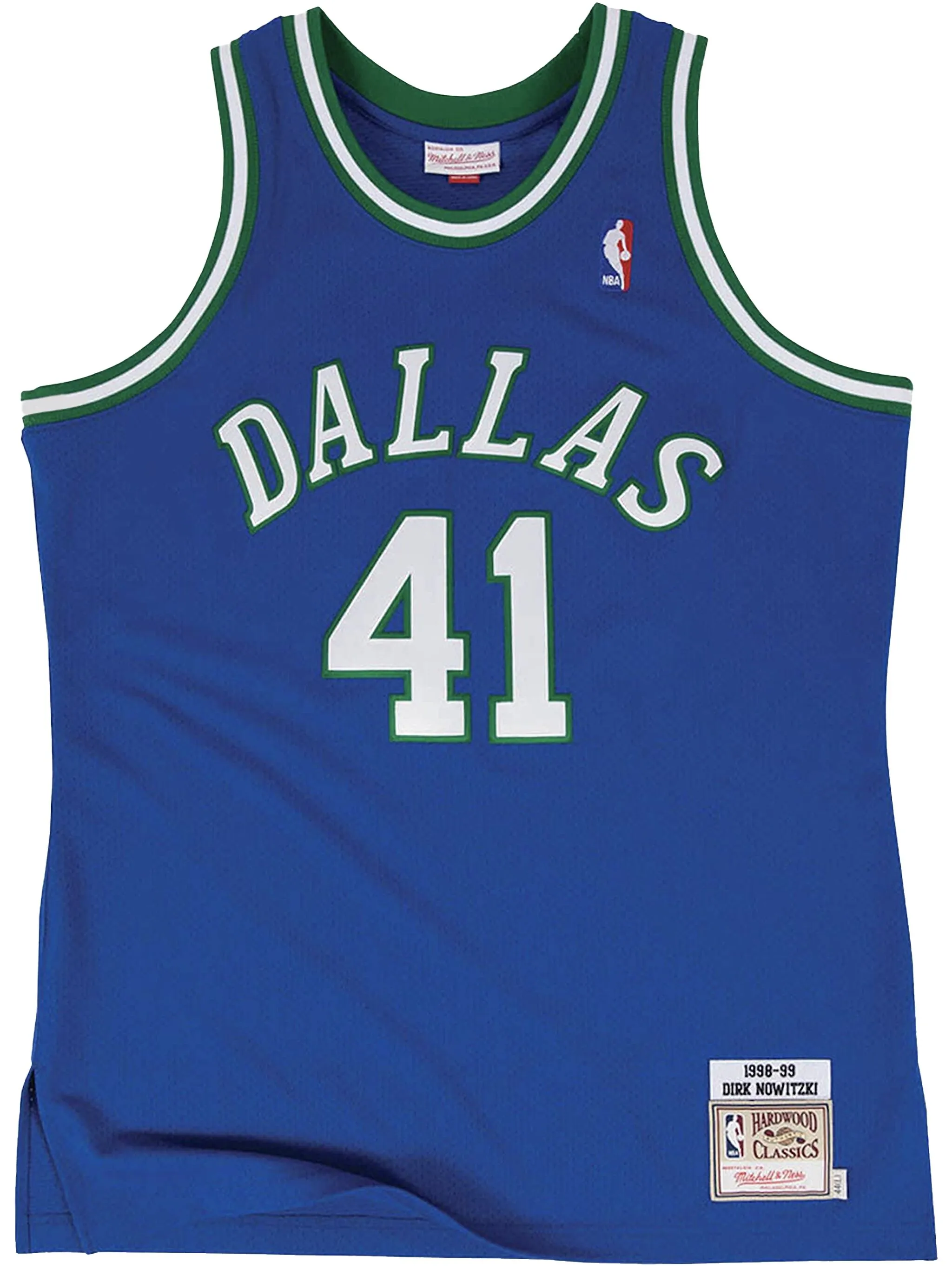 

Топ NBA Authentic Dallas Mavericks 98 Dirk Nowitzki Mitchell & Ness, синий